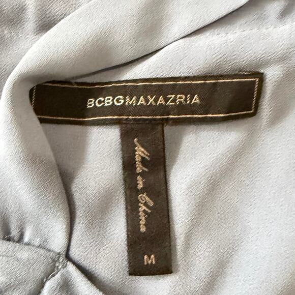 BCBGMAXAZRIA Women's Off the Shoulder Tops Lot of Two M Blue Black OfficeWear - Picture 10 of 13